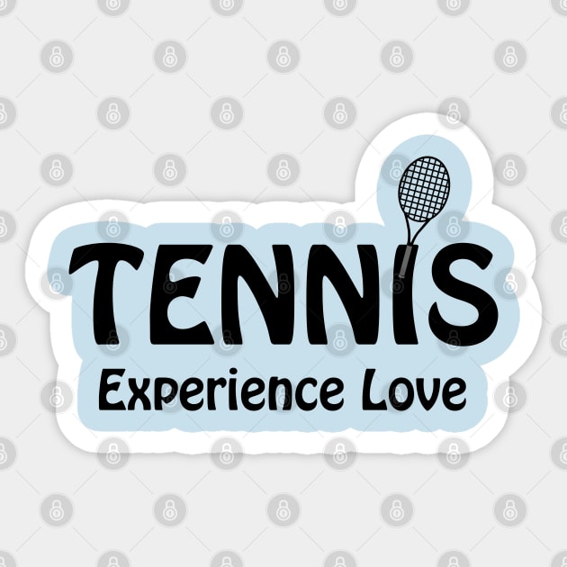 Tennis Racket Experience Love Sticker by Barthol Graphics